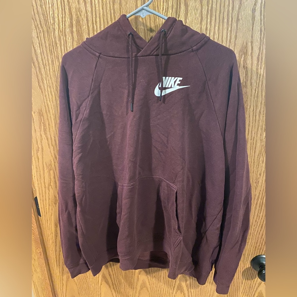 Mens XL Burgundy Nike Hoodie